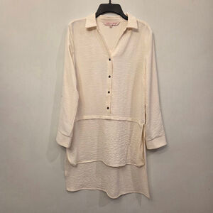 Willow Drive Cream Tunic Top Size Small